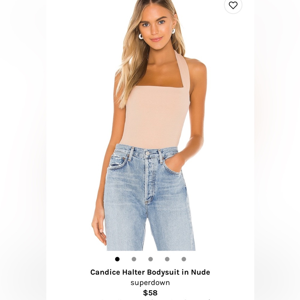 Superdown bodysuit cream, tank top